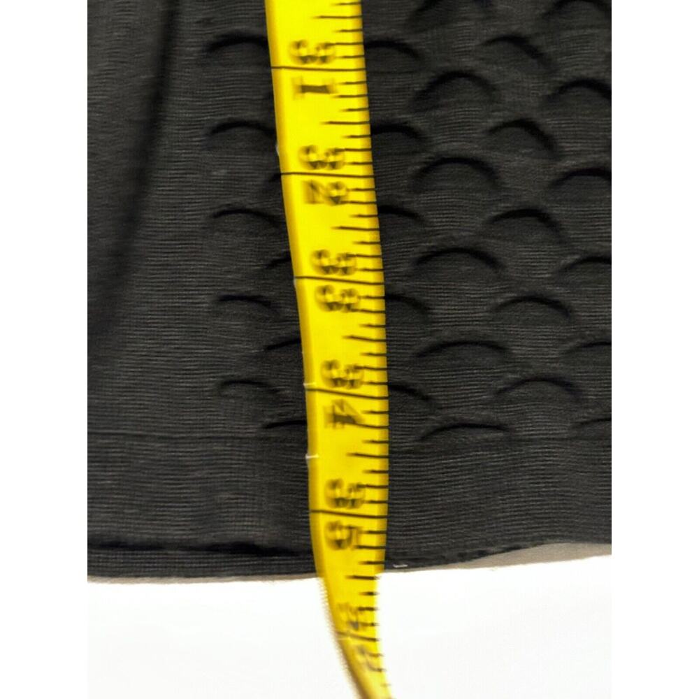 Connected Apparel Knit Honeycomb Sheath Capsule Dress Black Sz M‎ Career Work - Picture 6 of 7